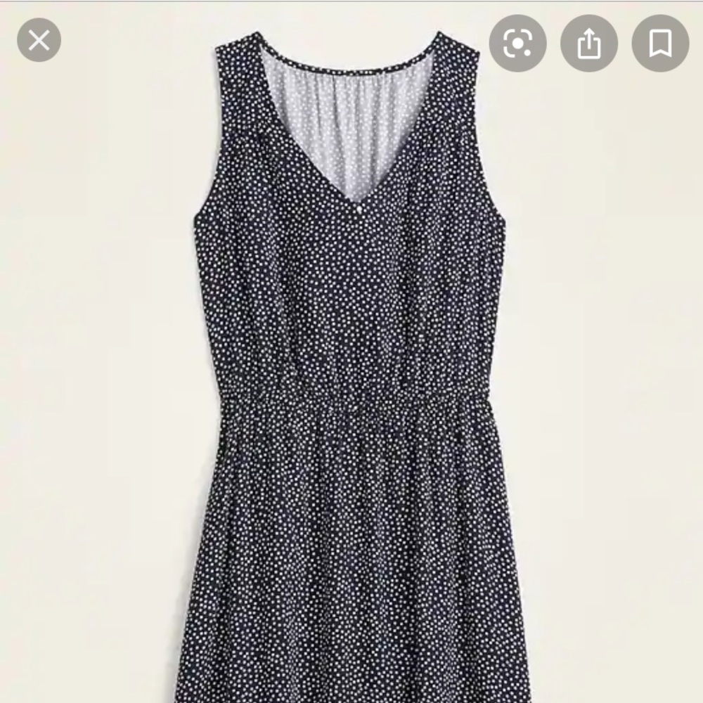 Old Navy sleeveless waist defined dress size L